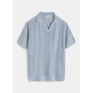 POLO TISSÉ BLEU FRILIVIN