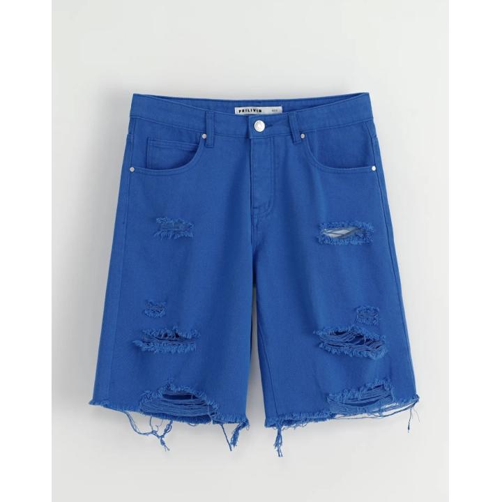 Short en jean déchiré couleur FRILIVIN