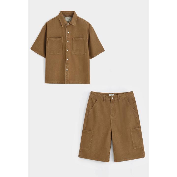 CHEMISE JEANS  MARRON FRILIVIN