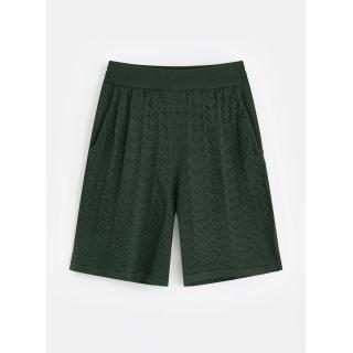SHORT TISSÉ VERT FRILIVIN